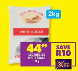 Shoprite SUGARFIELDS WHITE SUGAR 2kg offer