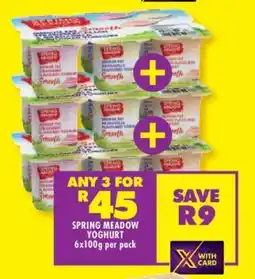 Shoprite SPRING MEADOW YOGHURT offer