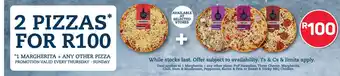 Pick n Pay Hypermarket 2 Pizzas offer