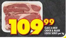 Shoprite CLASS A BEEF CHUCK & BLADE LOOSE SERVE per kg offer