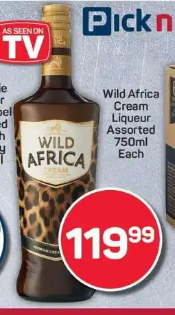 Pick n Pay Hypermarket Wild Africa Cream Liqueur offer