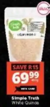 Checkers Simple Truth White Quinoa offer