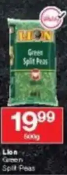 Checkers Lion Green Split Peas offer