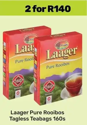 Game Laager Pure Rooibos Tagless Teabags offer