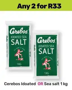 Game Cerebos Idoated OR Sea salt offer