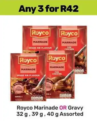 Game Royco Marinade OR Gravy Assorted offer