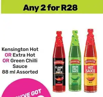 Game Kensington Hot OR Extra Hot OR Green Chilli Sauce Assorted offer