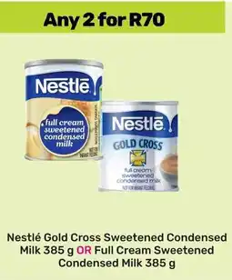 Game Nestlé Gold Cross Sweetened Condensed Milk OR Full Cream Sweetened Condensed Milk offer