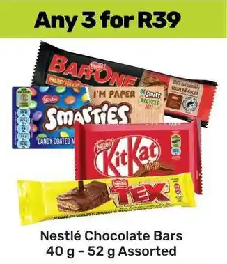 Game Nestlé Chocolate Bars Assorted offer