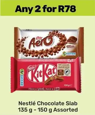 Game Nestlé Chocolate Slab Assorted offer