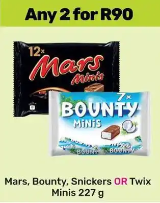 Game Mars, Bounty, Snickers OR Twix Minis offer