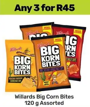 Game Willards Big Corn Bites Assorted offer