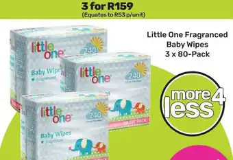 Game Little One Fragranced Baby Wipes offer