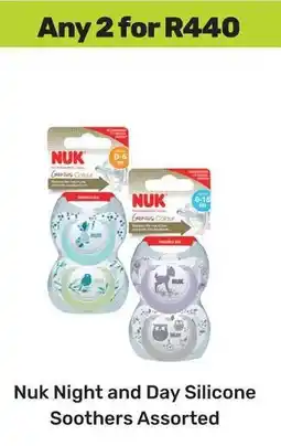 Game Nuk Night and Day Silicone Soothers Assorted offer