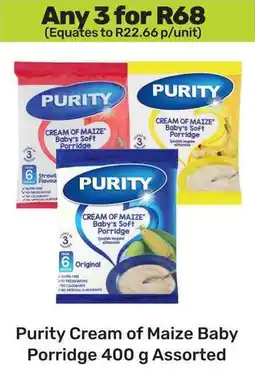 Game Purity Cream of Maize Baby Porridge Assorted offer