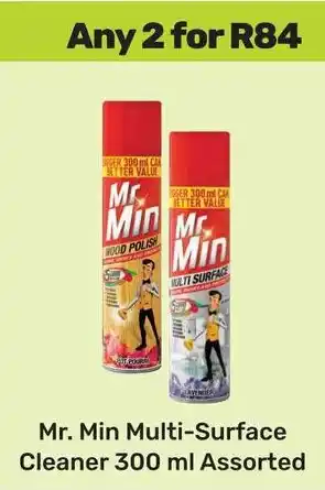 Game Mr. Min Multi-Surface Cleaner Assorted offer