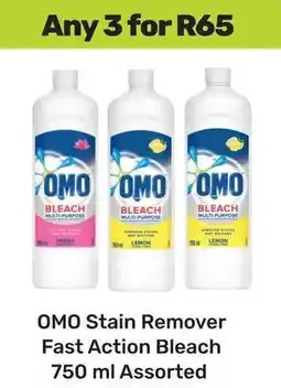 Game OMO Stain Remover Fast Action Bleach Assorted offer