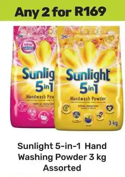 Game Sunlight 5-in-1 Hand Washing Powder Assorted offer