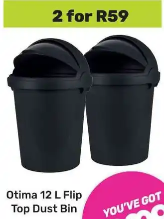 Game Otima Flip Top Dust Bin offer