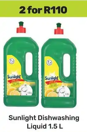 Game Sunlight Dishwashing Liquid offer