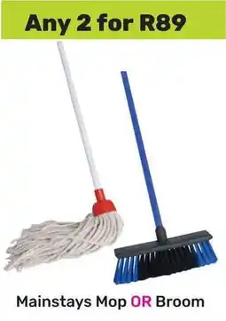 Game Mainstays Mop OR Broom offer