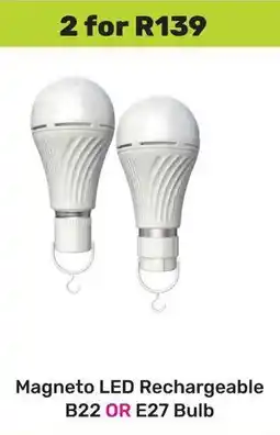 Game Magneto LED Rechargeable B22 OR E27 Bulb offer