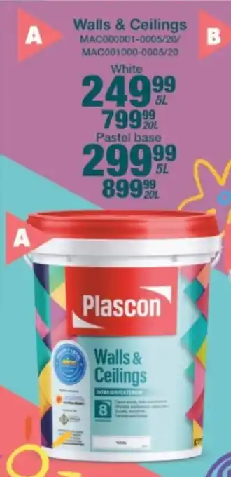 Mica Plascon Walls & Ceilings offer