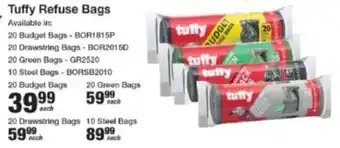 Mica Tuffy Refuse Bags offer