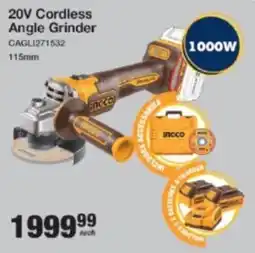 Mica INGCO 20V Cordless Angle Grinder offer