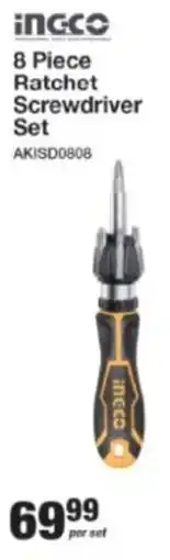 Mica INGCO Ratchet Screwdriver Set offer