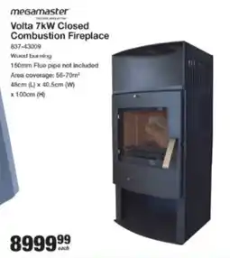 Mica Megamaster Volta 7kW Closed Combustion Fireplace offer