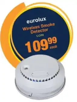 Mica Eurolux Wireless Smoke Detector offer