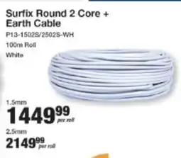 Surfix Round 2 Core + Earth Cable