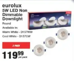 Eurolux 5W LED Non Dimmable Downlight
