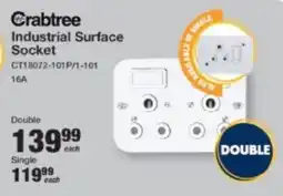 Mica Crabtree Industrial Surface Socket offer
