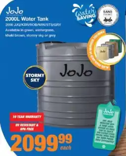 Mica JoJo Water Tank offer