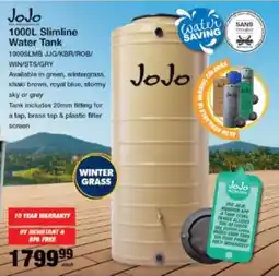 Mica JoJo Slimline Water Tank offer