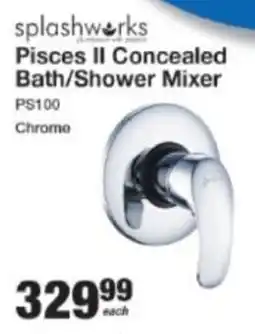 Mica Splashworks Pisces II Concealed Bath/ Shower Mixer offer