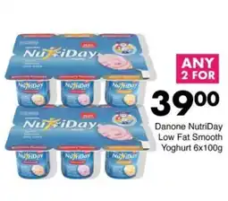 Save Hyper Danone NutriDay Low Fat Smooth Yoghurt offer