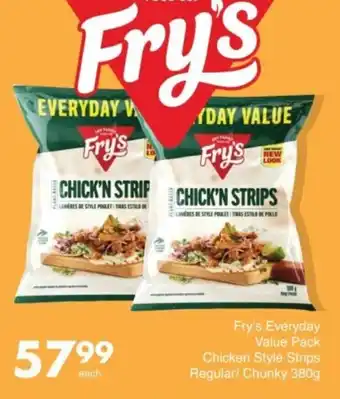 Save Hyper Fry's Everyday Value Pack Chicken Style Strips Regular/ Chunky offer