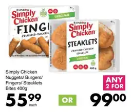Save Hyper Simply Chicken Nuggets/ Burgers/ Fingers/ Steaklets Bites offer