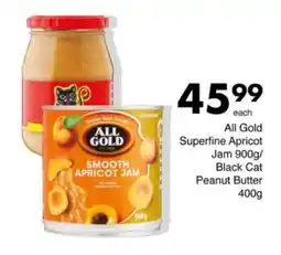 Save Hyper All Gold Superfine Apricot Jam/ Black Cat Peanut Butter offer