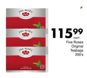 Save Hyper Five Roses Original Teabags offer