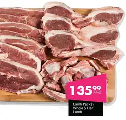 Save Hyper Lamb Packs/ Whole & Half Lamb offer