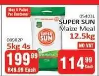 KitKat Cash and Carry SUPER SUN Maize Meal 12.5kg offer