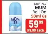 KitKat Cash and Carry MUM Roll On 50ml 6s offer