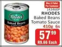 KitKat Cash and Carry RHODES Baked Beans Tomato Sauce 410g 6s offer