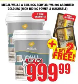 Boxer MEDAL WALLS & CEILINGS ACRYLIC PVA 20L ASSORTED COLOURS offer