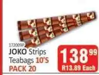 KitKat Cash and Carry JOKO Strips Teabags 10'S PACK 20 offer