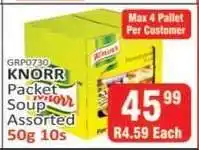 KitKat Cash and Carry KNORR Packet Soup Assorted 50g 10s offer